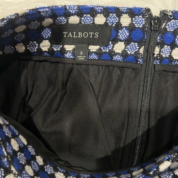 Talbots Tweed Polka dot skirt - Picture 2 of 2